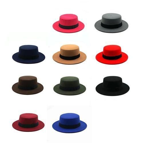 Fedora flat Brim Panama Fedora