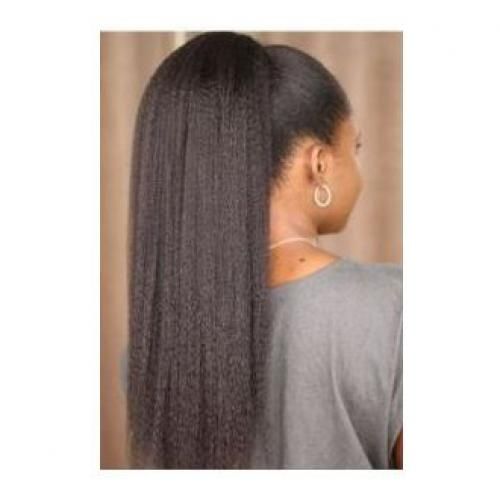 Natural Looking Straight Wraparound Ponytail Extension