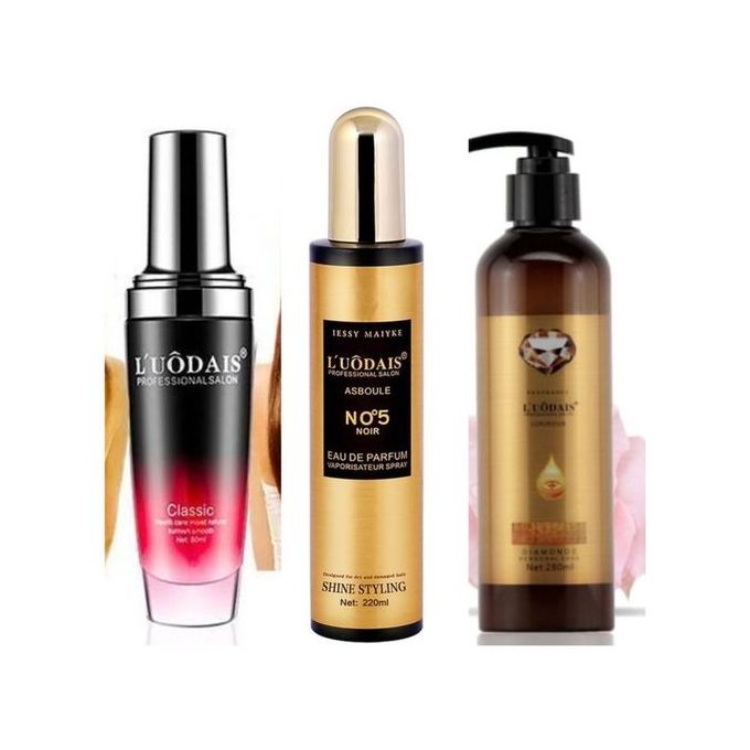 Luodais 3pcs Hair set , Hair spray , curl keeper , Hair serum