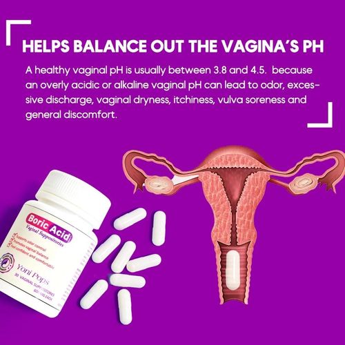 Boric acid suppositories for vaginal health for vaginal ph balance