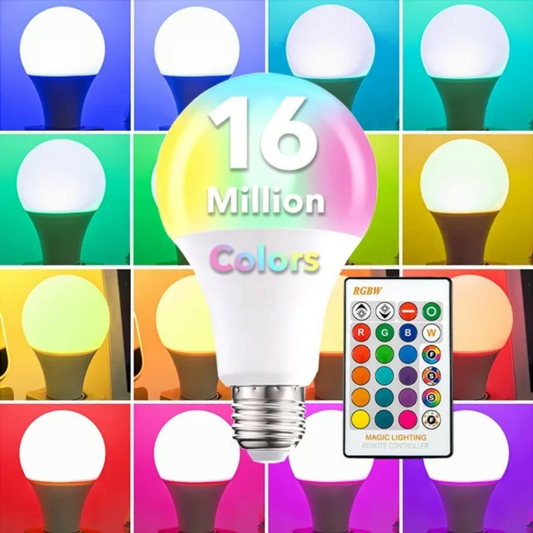 15w rgb remote control bulb ,colour changing bulb b22(pin version) all colours , switch plus remote control, brightness conteol by remote , bright at 15w