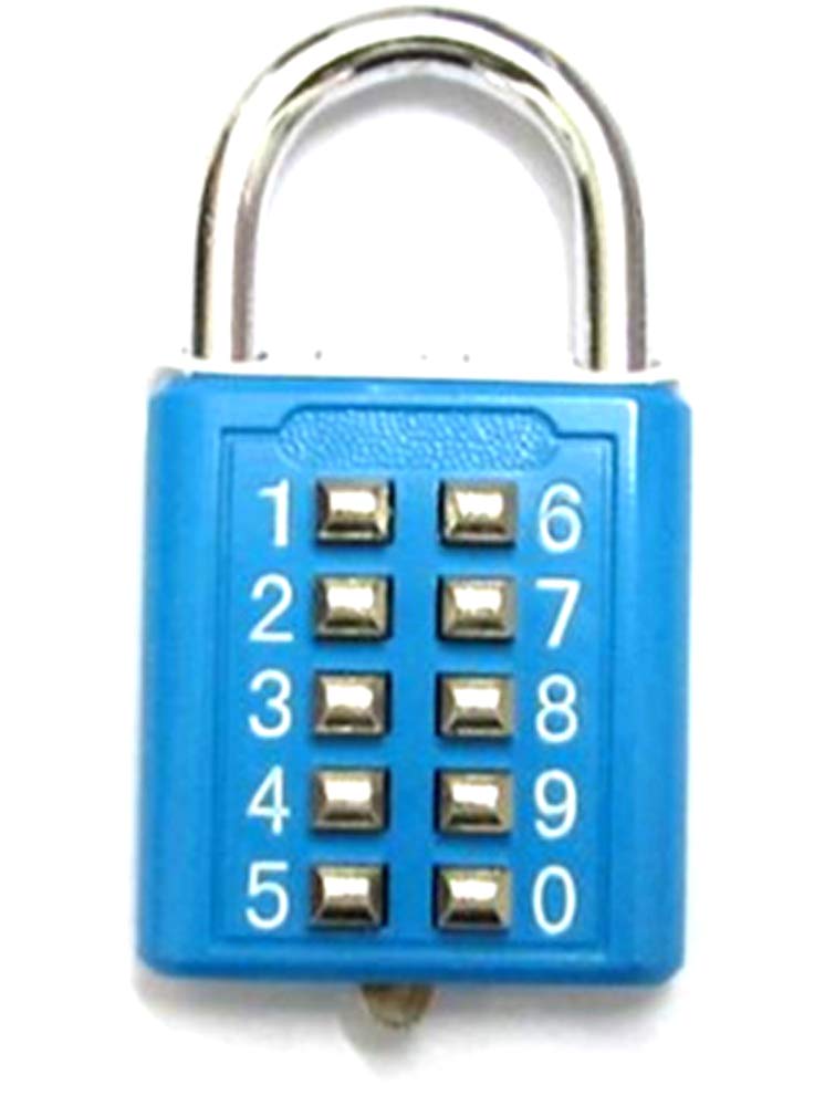 Random colour code padlock / combination padlock, no key required , durable ,waterproof and long lasting ,anti theft available in 5 digit and four digit models