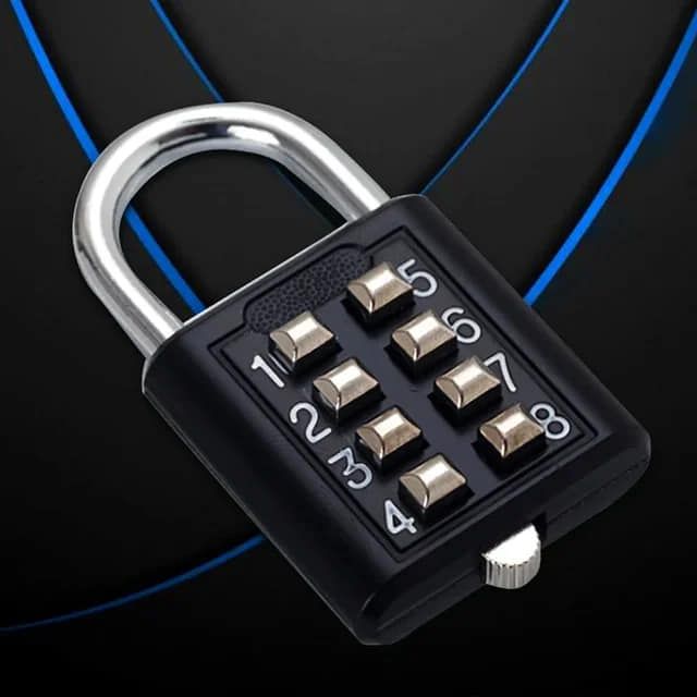 Random colour code padlock / combination padlock, no key required , durable ,waterproof and long lasting ,anti theft available in 5 digit and four digit models