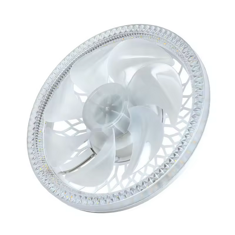Ceiling fan , fan light , remote controlled , fan bulb ,12 inches wide, 40 watts, warm and cold light dimmable