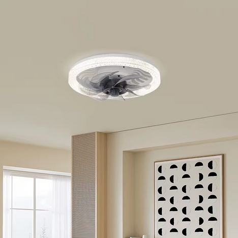 Ceiling fan , fan light , remote controlled , fan bulb ,12 inches wide, 40 watts, warm and cold light dimmable