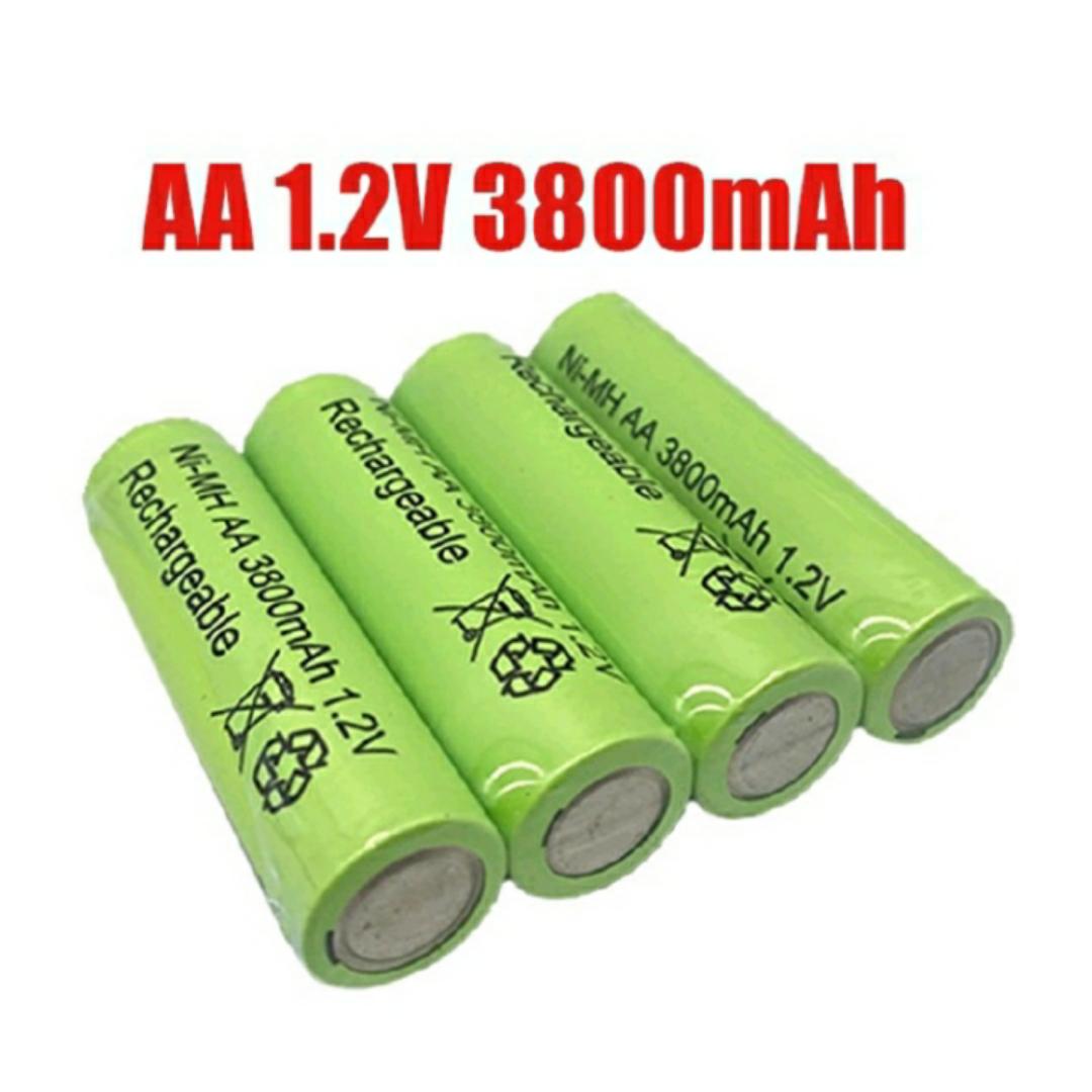 Rechargeable batteries size AA for pack 3800mwh