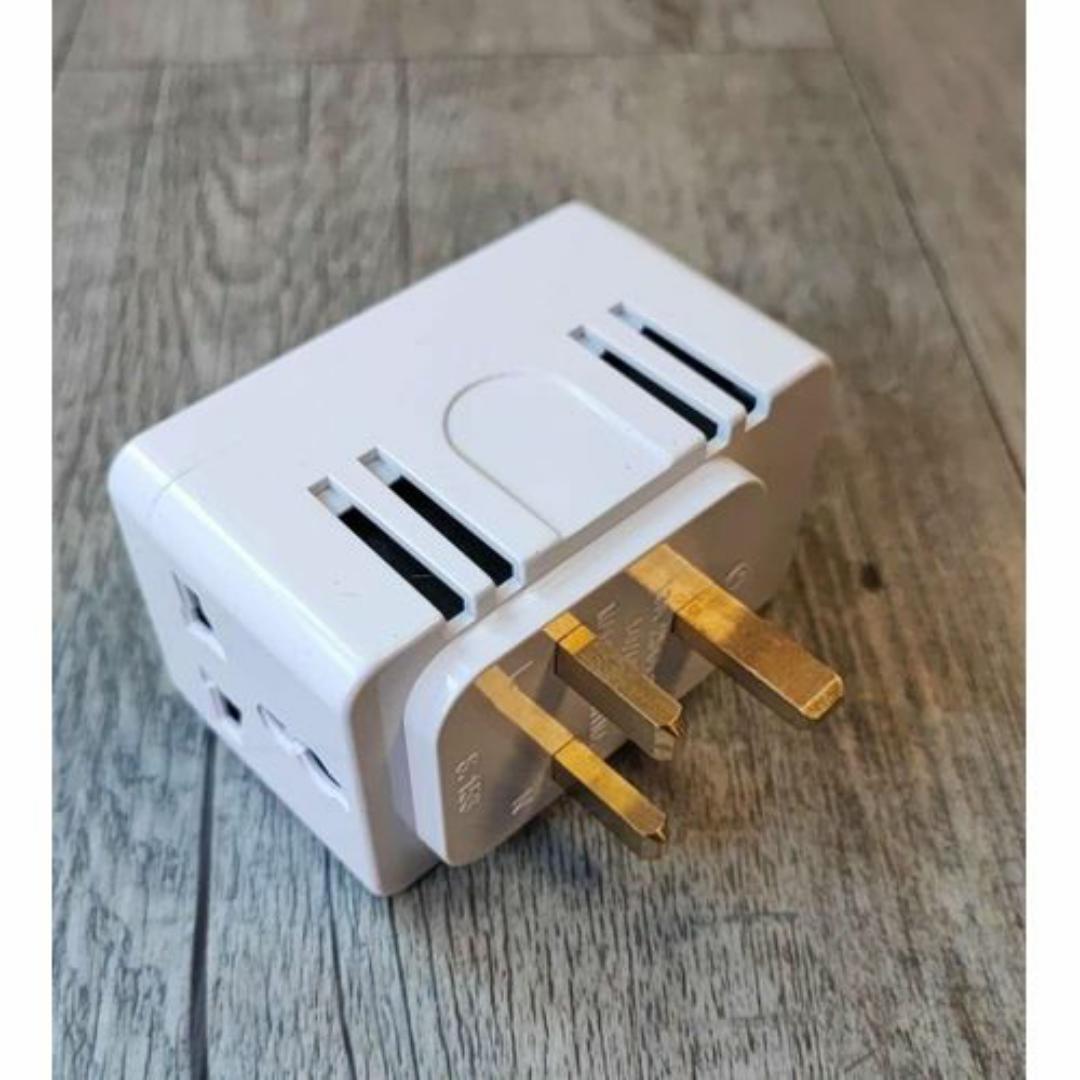 universal 13 Amp Electrical 3 Way Pin Socket Multi Plug Converter Universal Travel Adapter Adaptor – Charge Multiple Devices UK Multiplug