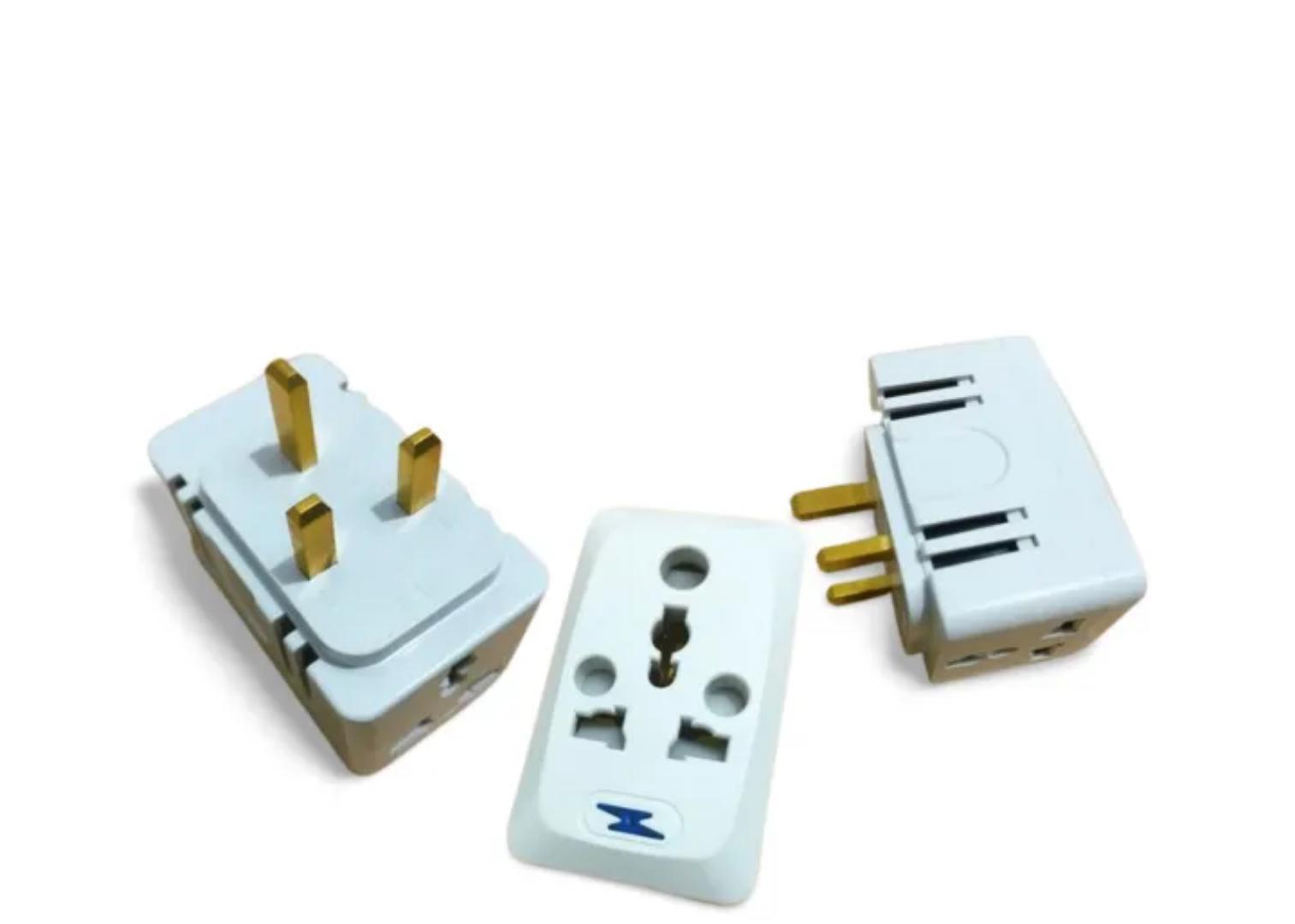 universal 13 Amp Electrical 3 Way Pin Socket Multi Plug Converter Universal Travel Adapter Adaptor – Charge Multiple Devices UK Multiplug
