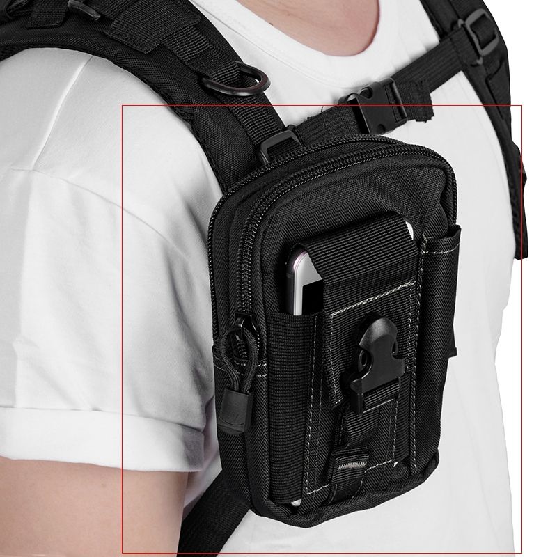 Sports Waist Bag Outdoor Tactical Waist Bag Camouflage Running 67-inch Accessories Mobile Phone Hanging Bag ACU One Size