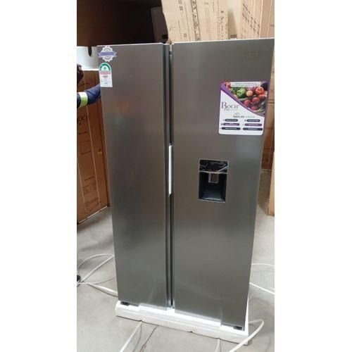 Roch 439L Side By Side Fridge, Twin Door Fridge/Freezer With Water Dispenser