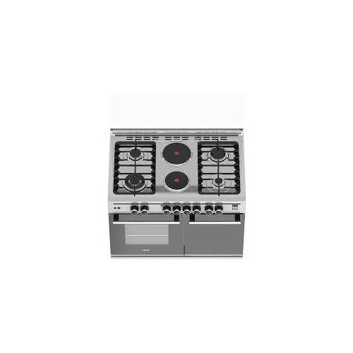 Haier 60×90 Cooker, 4 Gas Burner + 2 Electric Hot Plates, Gas Sensor & Cylinder Storage