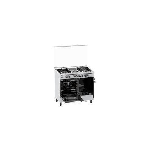 Haier 60×90 Cooker, 4 Gas Burner + 2 Electric Hot Plates, Gas Sensor & Cylinder Storage
