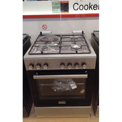 60*60 Von Simfer 3+1 Standing Cooker With Gas Sensor.