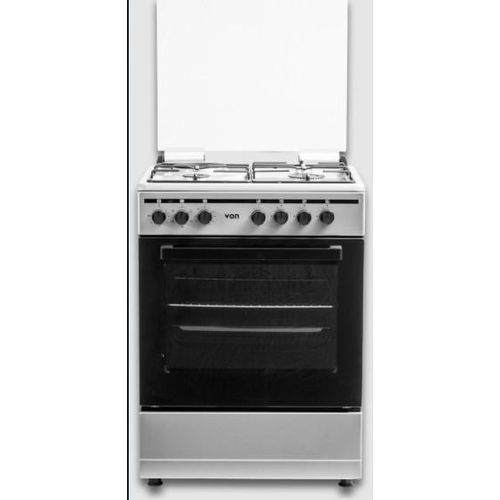 VON 60*60 3+1 cooker, Turbo Fan, 5 Function Oven, Flame Failure Sensor, Rapid Hot plate