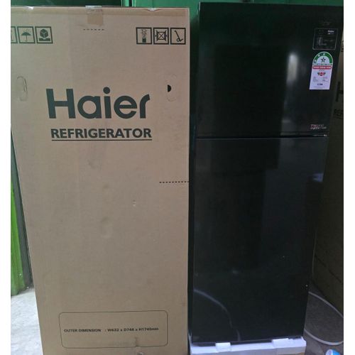 Haier 333L Fridge No Frost Double Door Twin Inverter Refrigerator  Black