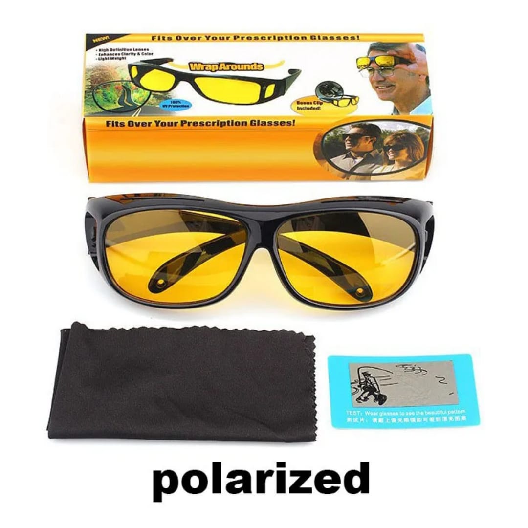 Car Night Vision Glasses Night Driving glasses UV400 HD- A Reason to smile whil driving at night and not getting the burning glare from oncoming vehicles!