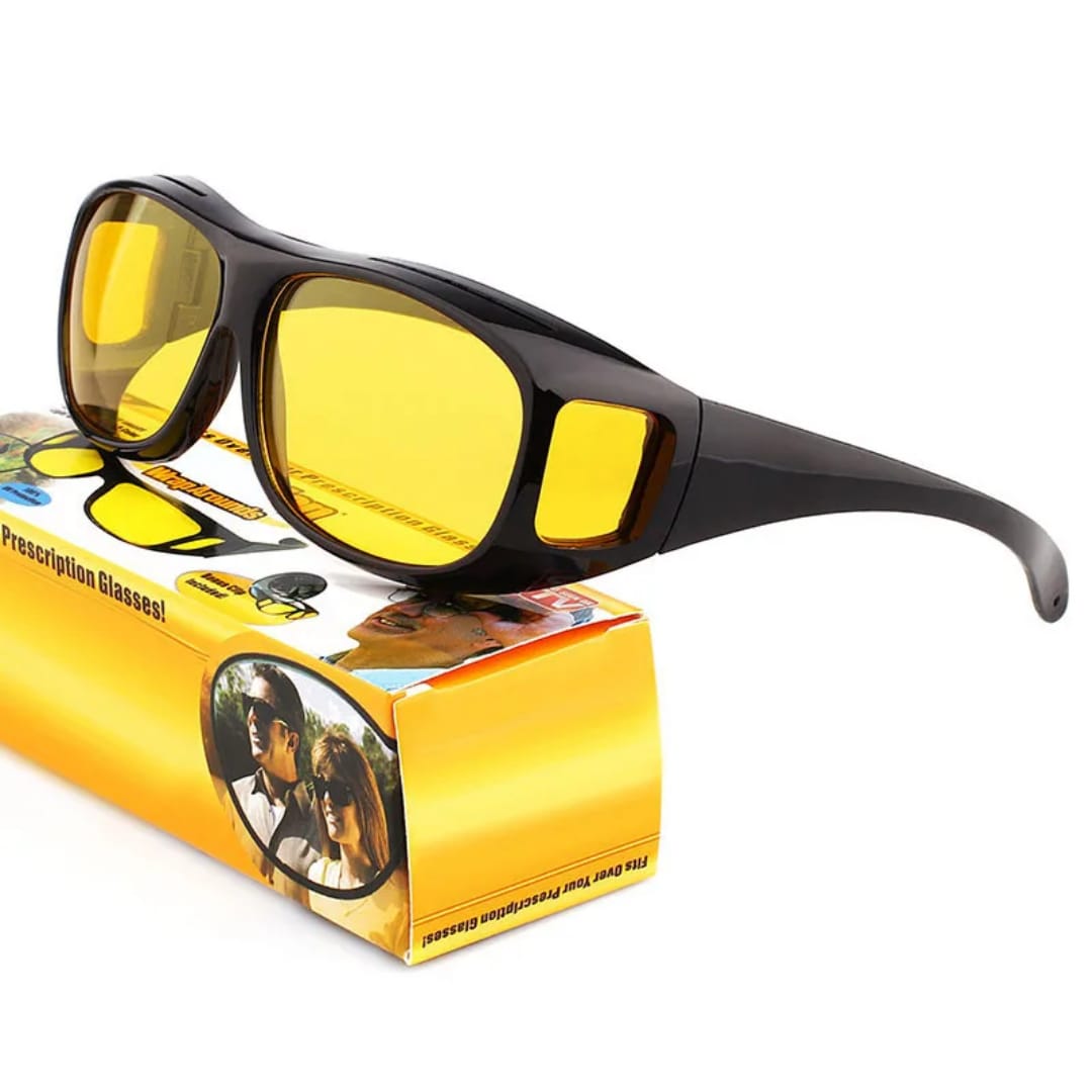 Car Night Vision Glasses Night Driving glasses UV400 HD- A Reason to smile whil driving at night and not getting the burning glare from oncoming vehicles!