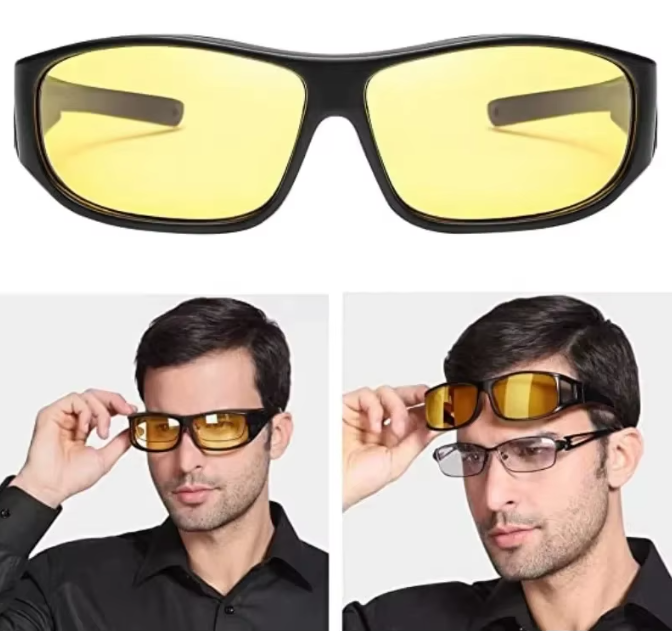 Polarised, Anti-Glare and unisex night vision HD driving glasses