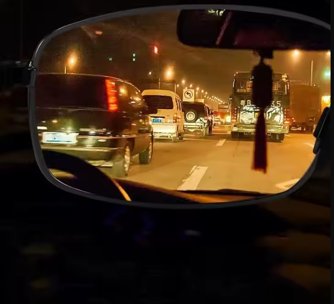 Polarised, Anti-Glare and unisex night vision HD driving glasses