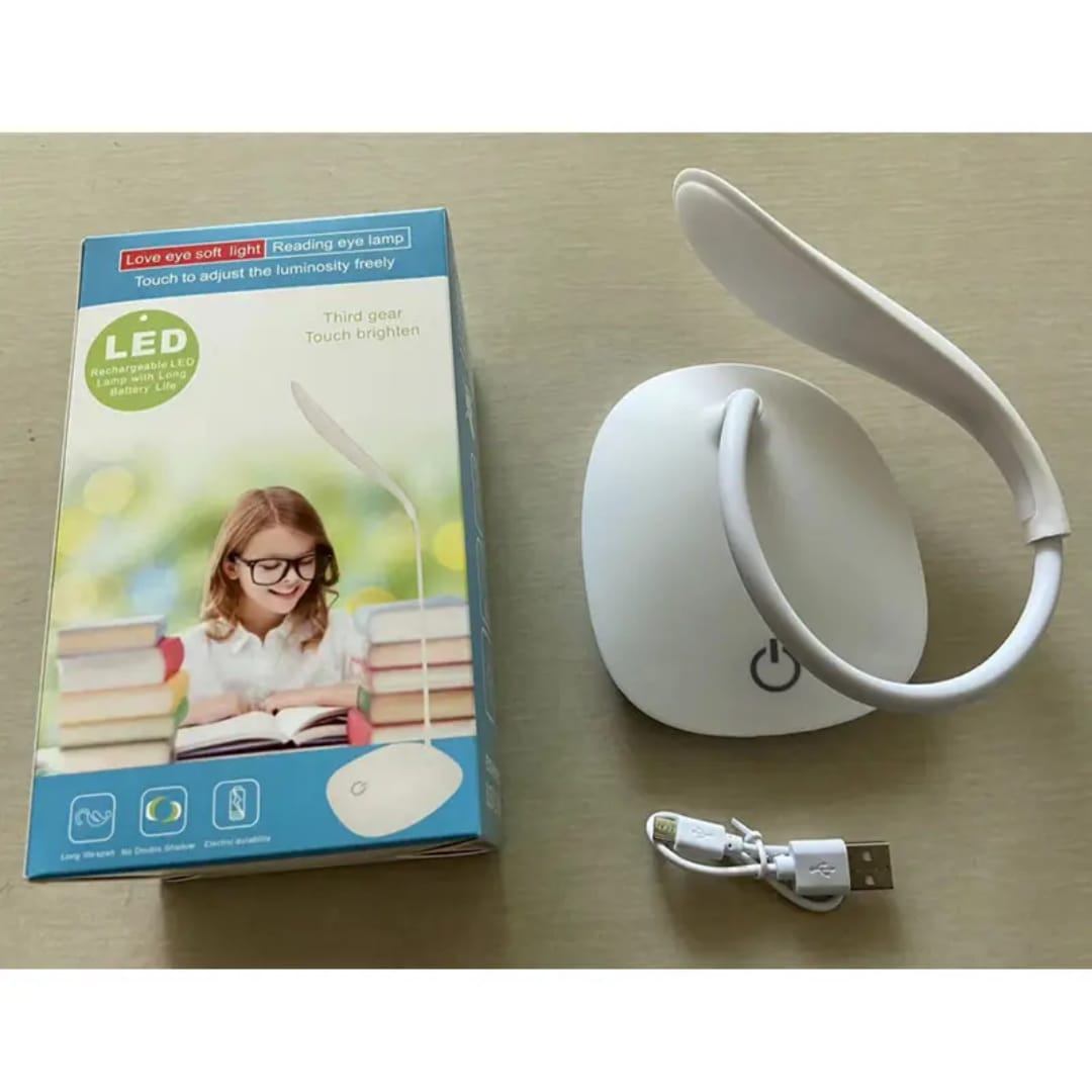 Best Selling Portable LED Eye-Care Table and Desk Lamp – No Flicker, Dimmable, USB Rechargeable, Flexible Gooseneck Reading Light for Home, Office & Study