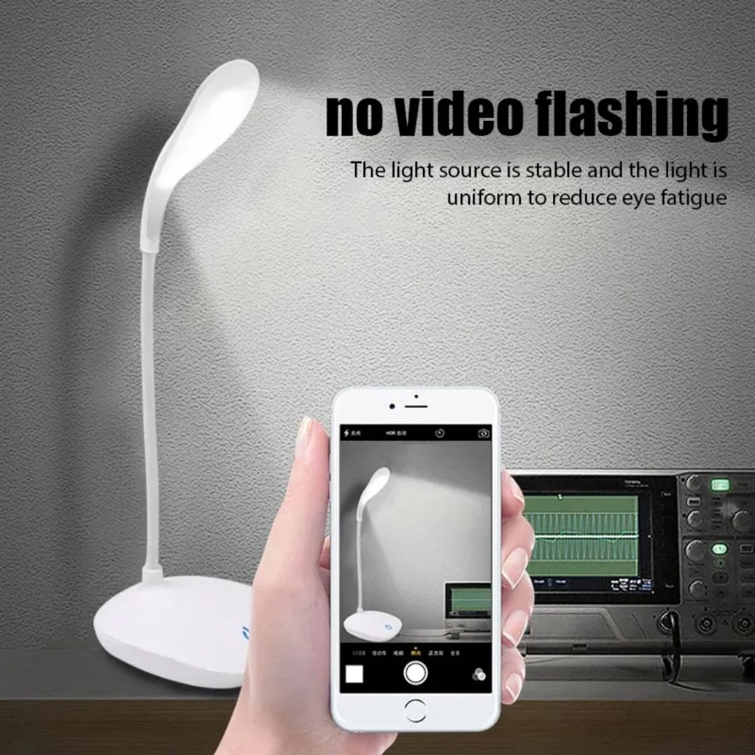 Best Selling Portable LED Eye-Care Table and Desk Lamp – No Flicker, Dimmable, USB Rechargeable, Flexible Gooseneck Reading Light for Home, Office & Study