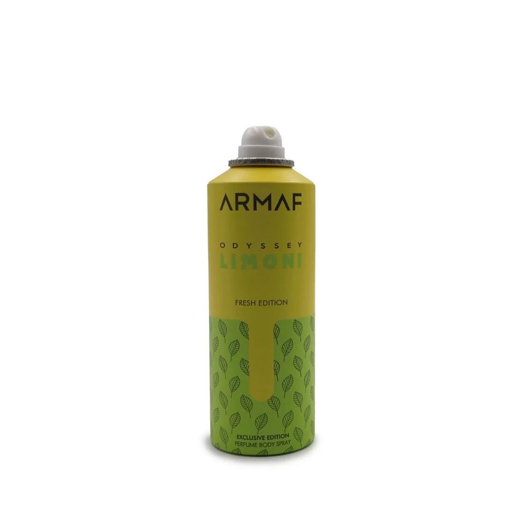 ODYSSEY LIMONI FRESH EDITION 200ML PERFUME BODY SPRAY EXCLUSIVE EDITION BY ARMAF UNISEX FRAGRANCE