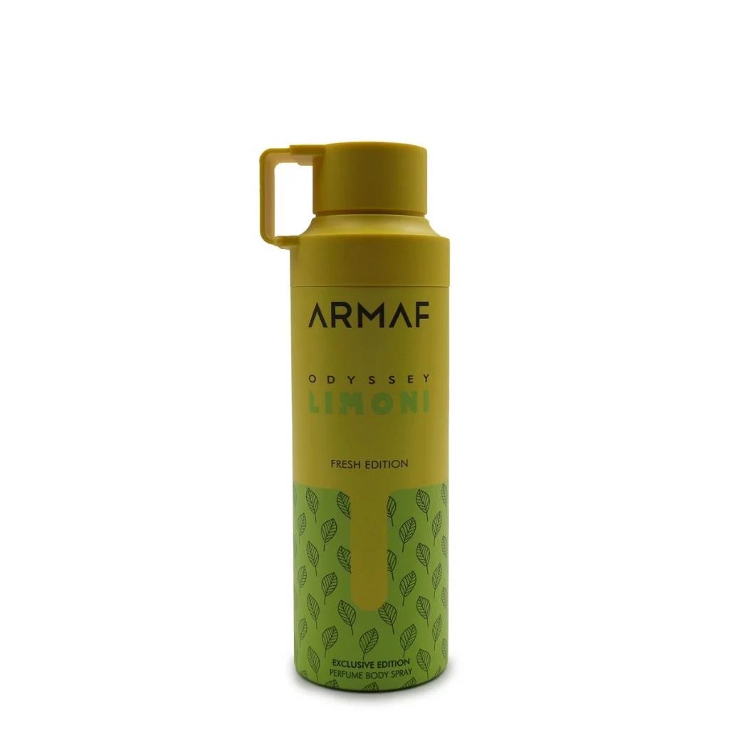 ODYSSEY LIMONI FRESH EDITION 200ML PERFUME BODY SPRAY EXCLUSIVE EDITION BY ARMAF UNISEX FRAGRANCE