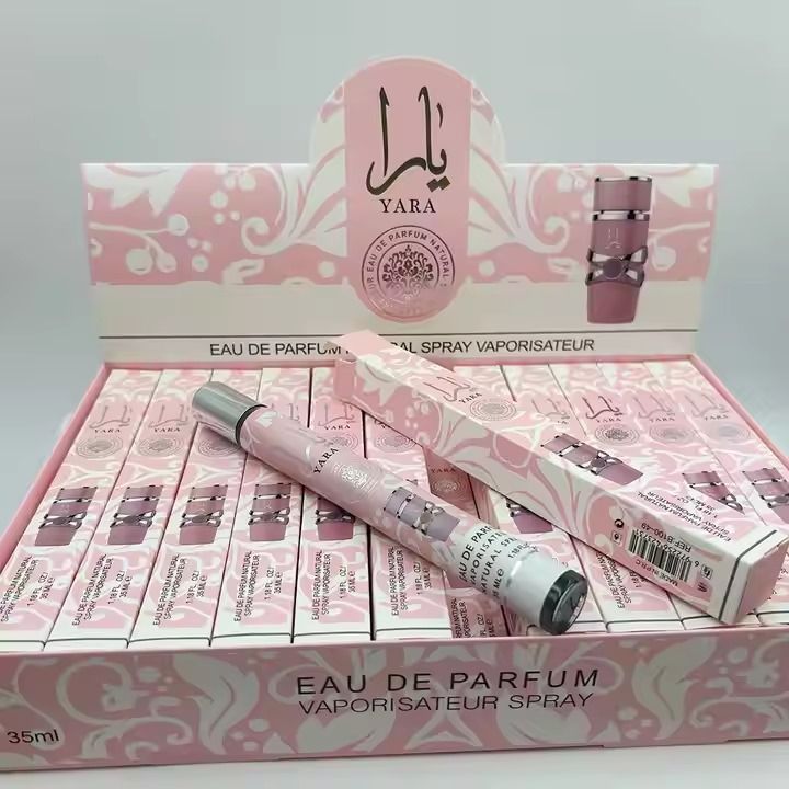 OFFER! 1pc Yara Pink 35ml Travel Perfume – Sweet & Fresh Long-Lasting Fragrance for Men & Women  comes in a variety of (Lattafa Perfumes: Yara, Asad, Mayar,Maryam or Khamrah)
