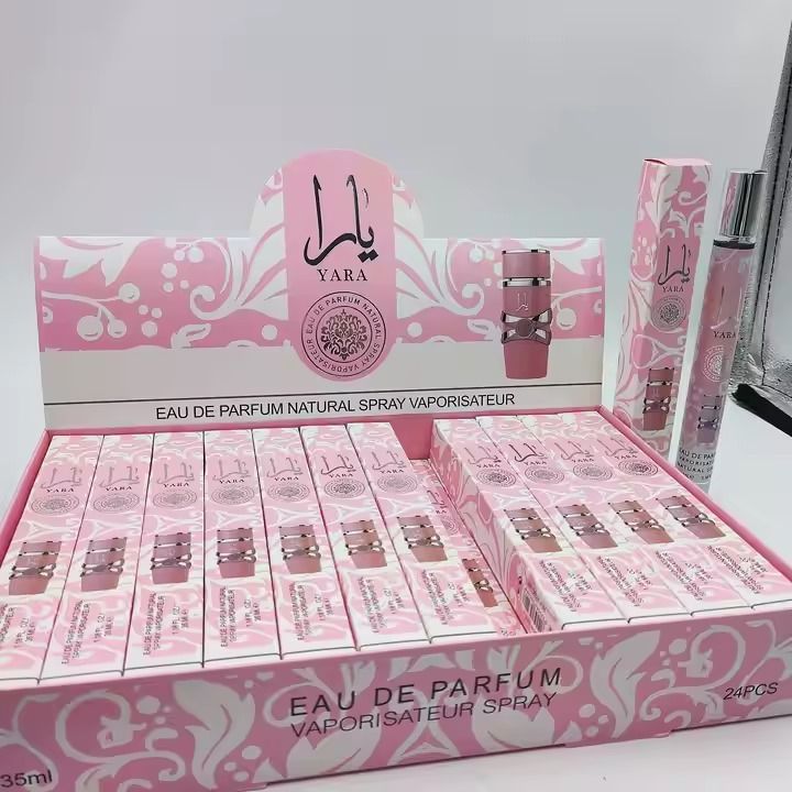OFFER! 1pc Yara Pink 35ml Travel Perfume – Sweet & Fresh Long-Lasting Fragrance for Men & Women  comes in a variety of (Lattafa Perfumes: Yara, Asad, Mayar,Maryam or Khamrah)