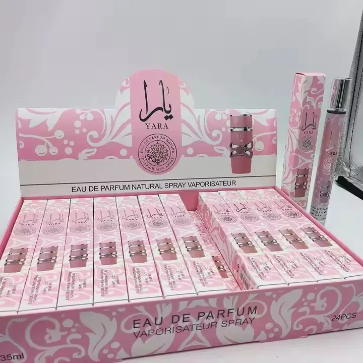 Yara Pink Eau De Parfum 35ML/1.18Floz Mini Pocket Spray 1pc By Lattafa Yara Pink Travel-sized Perfume Fragrance unisex