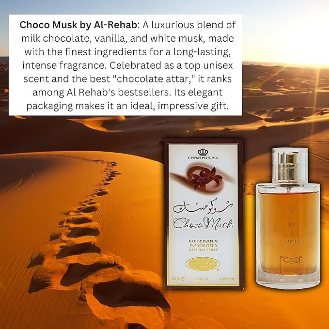 OFFER!!! Original Al-Rehab Choco Musk Eau de Parfume Spray – 50 ml (1.65 fl. oz.)