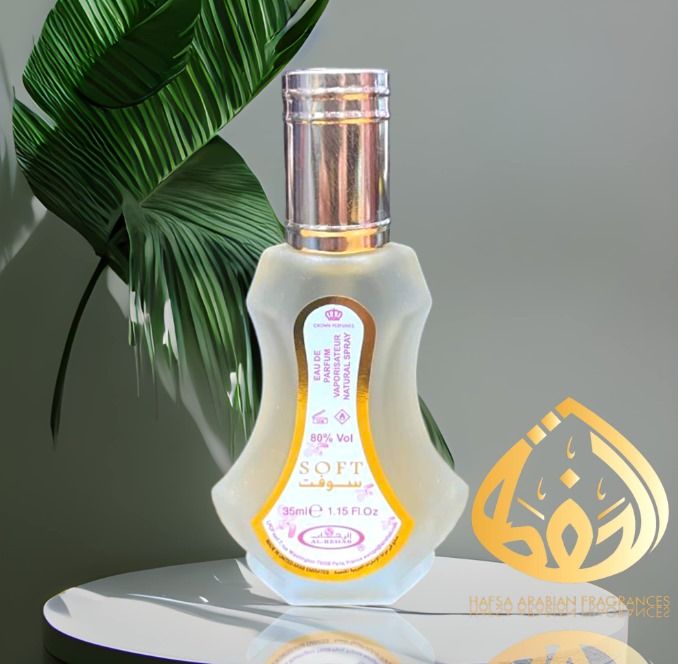 Original Soft Al Rehab 35ml Perfume Spray, citruses, vetiver, vanilla, caramel, white musk, orchid and jasmine