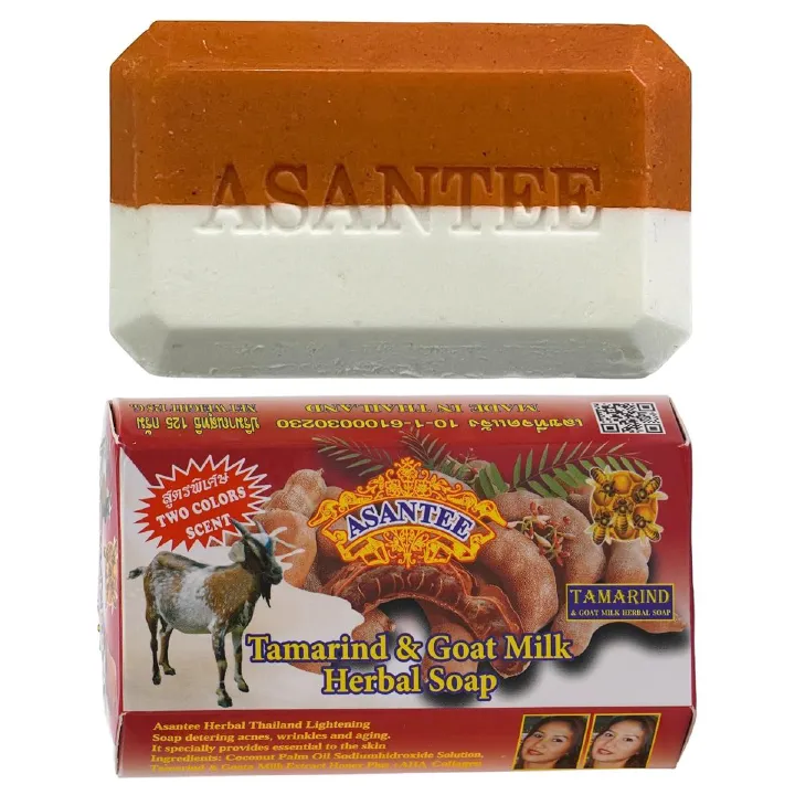 Original Asantee Tamarind & Goat Milk Herbal Soap  - Natural Skin Care Soap for Nourishing & Moisturizing, Ideal for All Skin Types/Asante soap