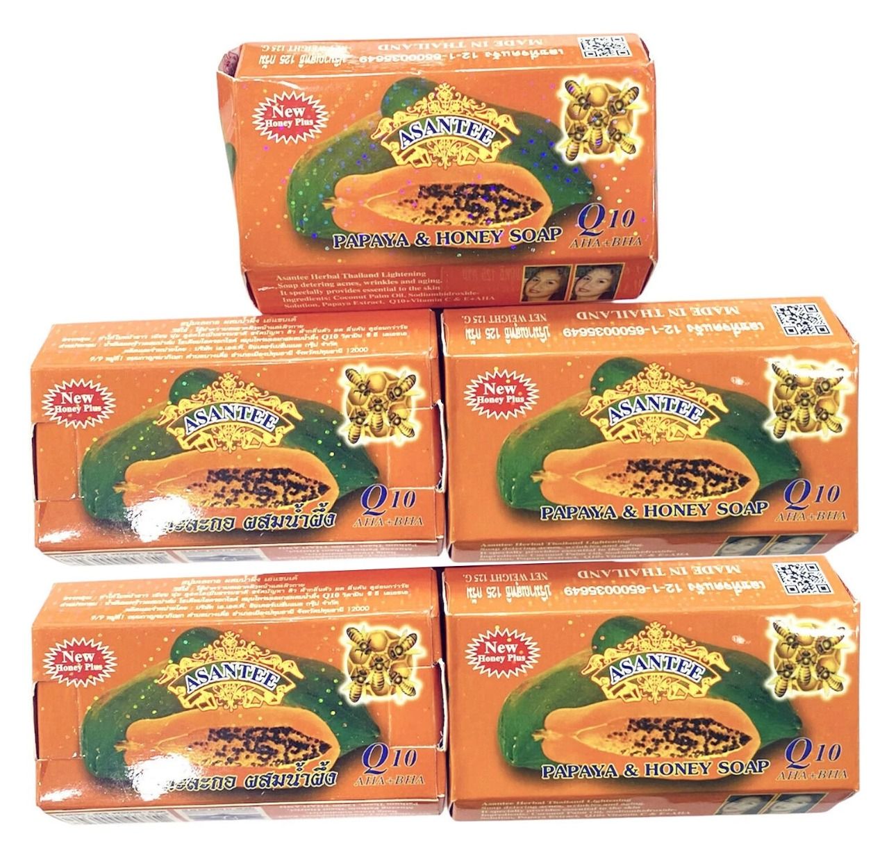 OFFER!! Original Asantee Papaya And Honey Anti Acne Soap – Nourishing, Natural Skincare for Smooth & Glowing Skin**Asante soap