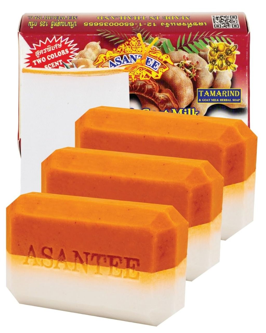 Original Asantee Tamarind & Goat Milk Herbal Soap  - Natural Skin Care Soap for Nourishing & Moisturizing, Ideal for All Skin Types/Asante soap