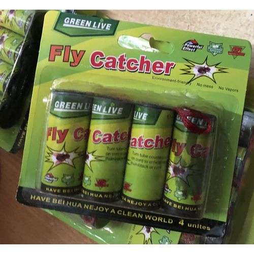 4pcs Sticky Ribbon Fly Catcher Trap Fly Mosquito Killer Insect Catcher Glue Trap Non-Toxic Terminator