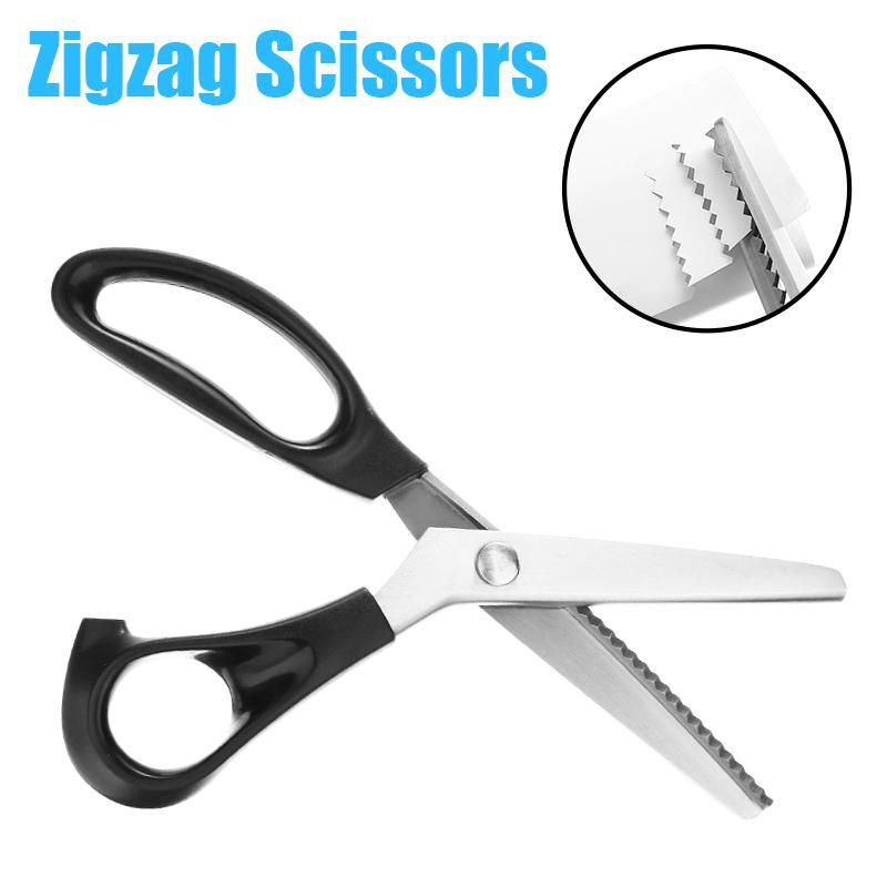 High Quality Pinking Shears Zigzag Scissors Professional Sewing Tailoring scissors craft pattern scissors