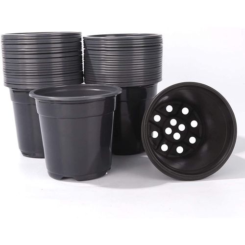 10pcs Pots Planters Containers Reusable Recyclable Plastic Plant Seedling Flower Pots