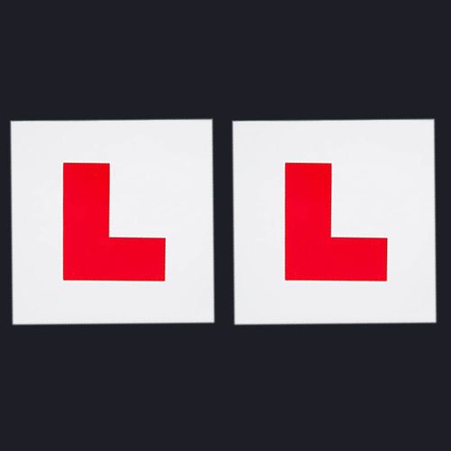 2pcs set Learner L Sign Car Sticker Learner Driver Sticker Set