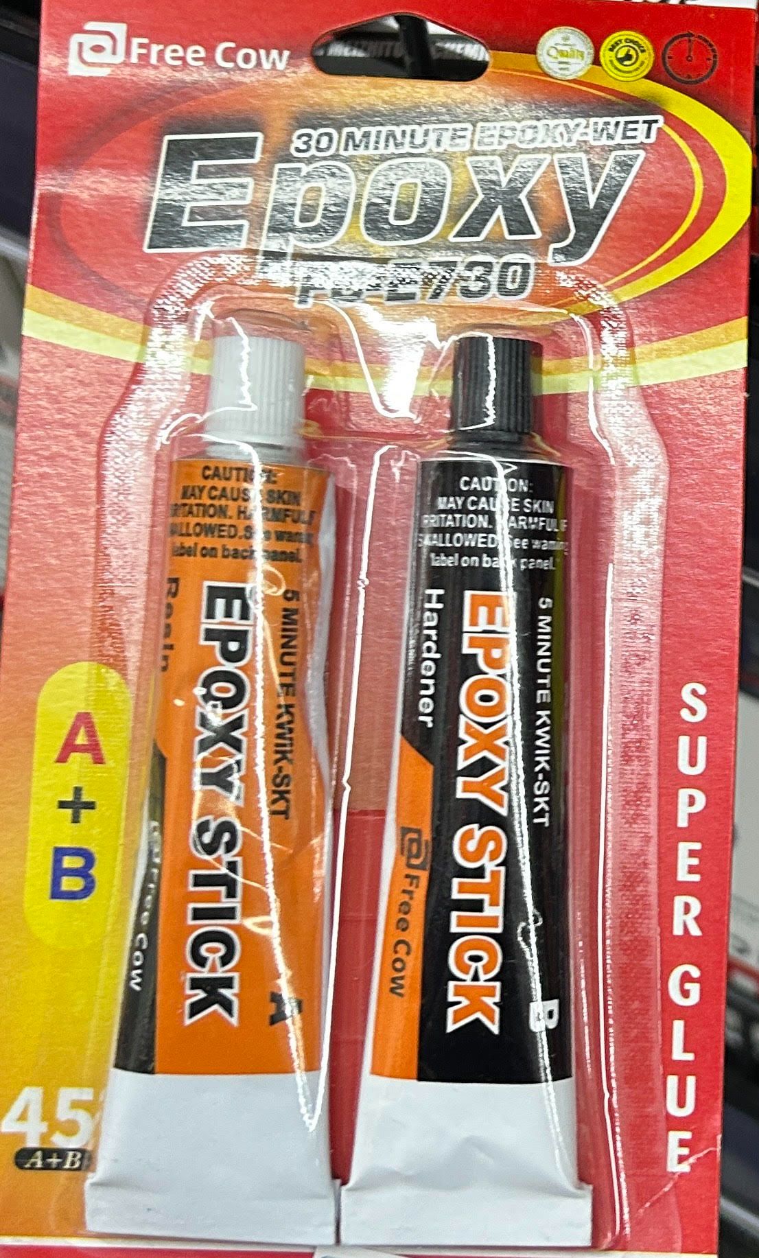 5min Quick Epoxy Adhesive A+B / Metal Repair / Wood Repair / Plastic Repair