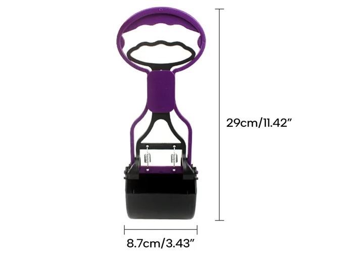 Long Handle Portable Pet Pooper Scooper for Large Small Dogs, Dog Poop Scooper, High Strength Material and Spring, Dog Poop Pick Up Tool, Great for Lawns, Grass, Dirt, Gravel