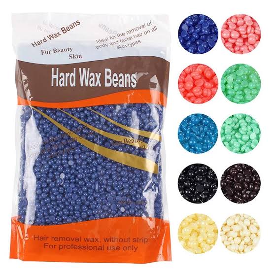 Depilatory Hard Wax Beans 100g waxing Hot Brazilian Waxing Hair Removal Pellet Beads Smooth Facial and Body Solid Depilatory Wax for Face, Eyebrow, Back, Chest, Bikini Areas, Legs waxing