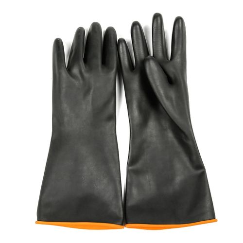 Heavy duty Safety Rubber Gloves chemical resistant cleaning working gloves