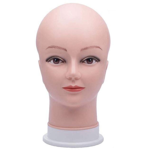 Bald Dummy Mannequin Head/ Wig Stand For Making Wig & Displays no hair damy