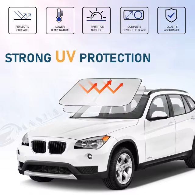 Car Dashboard Reflector Cover windshield Protector UV Sun Rays Blocker for SUVs,lorries,vans and cars
