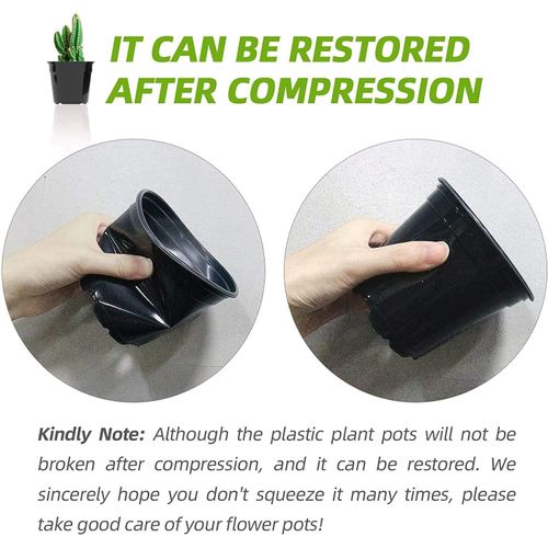 10pcs Small Pots Planters Containers Reusable Recyclable Plastic Plant Seedling Flower Pots
