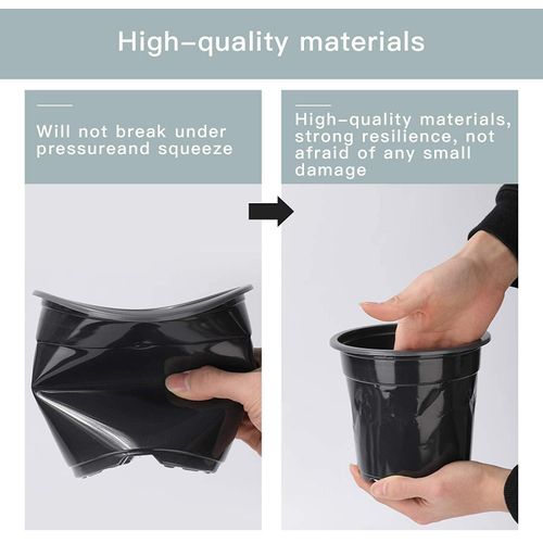 10pcs Small Pots Planters Containers Reusable Recyclable Plastic Plant Seedling Flower Pots