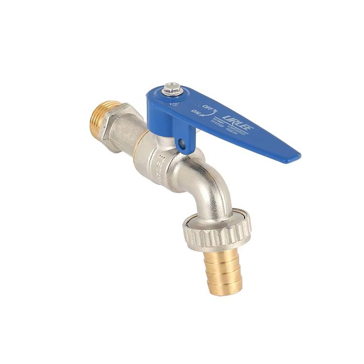 Lockable Washing Machine Tap Nickel Plated Brass Stainless Steel Garden Tap Durable Garden Outdoor Water Tap Faucet