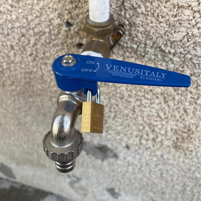 Lockable Washing Machine Tap Nickel Plated Brass Stainless Steel Garden Tap Durable Garden Outdoor Water Tap Faucet