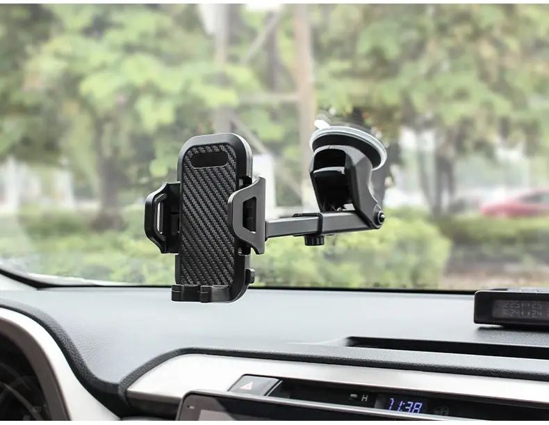 Universal Car Mobile Phone Holder  360° Adjustable Dashboard, Windshield & Desk Mount for Hands-Free Driving and Easy Viewing Car Dashboard Mount